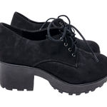 Soda Black Suede 90s Lace Up Chunky Platforms Boots Grunge Gothic Shoes Size 8 Photo 0
