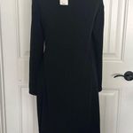 Thalia Sodi Black Sheath Dress with Long Sleeves and Asymmetrical Neckline Photo 5