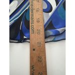 Vintage B Wear Y2K Satin Cami Babydoll Tank Top Fairy L Blue Black Swirl Empire Size L Photo 7