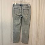 Chico's So Slimming Crop Light Blue Wash Denim Slim Straight Mid Rise Pants Jeans Photo 6
