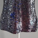 EXPRESS Women's Flirty Sequin Tank Top Black/Blue Size S Photo 3