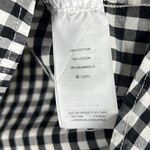 Madewell Gingham Play Button Down Shirt in True Black Womens XS Oversized Preppy Photo 6