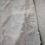 Oscar de la Renta Women's Light Blue Jacquard Floral Kimono Robe Belted Photo 2