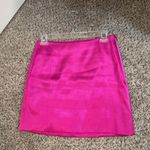 Frame  seamed mini skirt in magenta 4 Photo 5