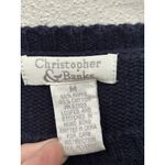 Christopher & Banks Vintage  Sweater Patriotic Bear Flag & Stars Medium Hong Kong Photo 4