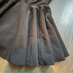 AQ/AQ Black Pleated Mini Dress Photo 2