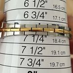 Seiko Ladies Luxury Watch Two-Tone Bracelet Black Rectangular Dial Gold Markers Photo 12