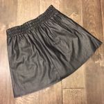 BCBGMAXAZRIA Laika Black Faux Leather Miniskirt Size XXS Photo 3