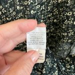 Sugar Tart Black Sheer Short Sleeve Ruffle Bib Blouse Size S Photo 5