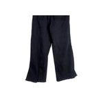 ZARA  Relaxed Fit Straight Leg High Rise Raw Hem Jeans Pockets M Black #3193 Photo 9