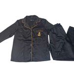 Victoria's Secret EUC Ralph Lauren black PJ pants set with gold trim. Medium. Silky feel. Photo 0