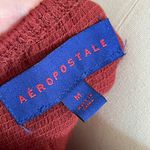 Aeropostale Crop Top Button Down- Rust- Size Medium- Peasant Boho Festival Photo 5