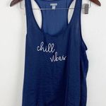 Aerie Navy Blue Lightweight “Just Chill” Loungewear Sleep Tank Top Size Medium Photo 0