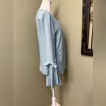 potter's pot Potter’s pot cyan open front tie bell sleeve blazer Photo 3