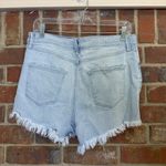 REWASH ‎ Brand Super High Rise Raw Hem Light Wash Denim Shorts 11/30 Photo 1