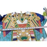 Atelier 5 By Godze Yilmaz Bold Geometric 3/4 Sleeve Kafton Dress L Art Deco Size L Photo 9