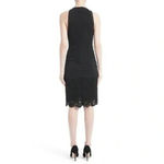 Proenza Schouler Black Sleeveless Ruched Georgette Lace Dress Size 4 Photo 12