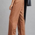 Favorite Daughter The Favorite High Rise Wide Leg Pants Camel Pinstripe 10 Photo 3