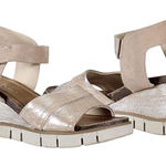 DIBA TRUE Bubble Pop Wedge Sandals US Size 10 / Euro 40.5 New in Box $119 Silver Photo 0