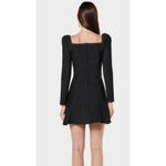 Elliatt  Mallory Long Sleeve sweet heart neck line Mini Dress Black Shimmer L Photo 11