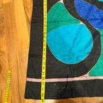 Abstract pattern‎ vintage scarf blue green purple accessory purse Luxe Photo 4