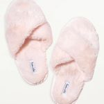 Splendid Baby Pink Fuzzy Slippers Photo 0