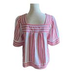 Old Navy Adorable red and white strip boho top Photo 5