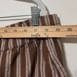 PACT Harbour Relaxed Pant in Husk Stripe Size XXL Brown Cotton Hemp Fall White Photo 7