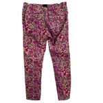 Gramicci Womens Climbing Pant Purple Green Floral Pattern Integrated Belt Size 4 Photo 4