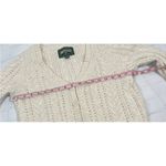 American Eagle AE Cropped Button-Up Cardigan Knit Sweater Woman’s Size S Cream Ivory Photo 13