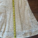 Melissa Paige Dressy Floral Lace Skirt  XL‎ CREAM Photo 8