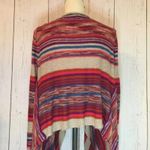 Alya striped open waterfall boho cardigan size small Photo 1
