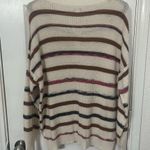 American Eagle striped thin sweater henley sz S Photo 1