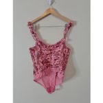 Free People  Womens Weekend Plans Bodysuit Floral Hot Pink Size Extra Large NEW Photo 3