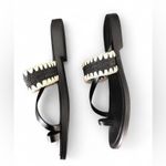 Italian Shoemakers  Elegant Black and Cream Sandals Photo 5