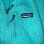 Patagonia turquoise fleece zip up size s Photo 3