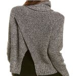 Madewell Eastbrook Open Back Marled Merino Wool Blend Turtleneck Sweater Large Photo 1