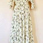 Jessakae Yellow, Brown & Green Floral Smocked Tiered Dress. Size XL Photo 0