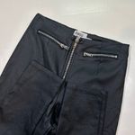 Princess Polly  faux Leather High‎ Rise Pants Womens 4 Black Photo 2