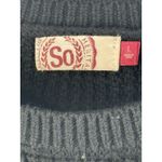 SO Heritage Women's Striped Knit Sweater Size L Black Cream Blue Casual Size L Photo 6