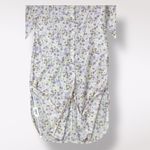 H&M  Floral Cotton Button-Up Midi Shirt Dress Size S Purple‎ Cream Photo 6