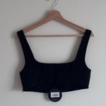 White Fox Boutique White Fox Black Square Neck Crop Top NWT Large Photo 3