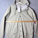 RAINS Jacket Unisex XL Cement Grey Long Hooded Ventilated Waterproof NEW Gray Photo 9
