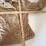 Aeropostale Vintage L Double Breasted Corduroy Fur Jacket Y2K Women's Coat Photo 5