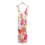 Natori South Pacific Floral Robe & Slip Nightgown Set Pink Orange Ivory Size S M Size M Photo 5