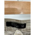 Stitch Star Jeans Women 10 Khaki Tan Denim Wide Leg Cotton Blend Five Pocket Photo 4