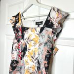 Sam Edelman Sam‎ Edelman NWT Floral Print Scuba Dress Ruffle Sleeve Square Neck Size 6 Photo 2