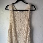 Origami Cream Lace Duster Cardigan S/M Layered Boho Festival Fairycore Size M Photo 1