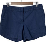 J.Crew J.‎ Crew Women 8 Classic Casual Chino Navy Blue Shorts Casual Preppy Travel Photo 0