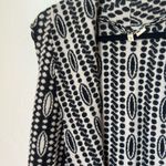 Anthropologie Moth Black and White Long sleeveless Cardigan size XS/S Photo 2